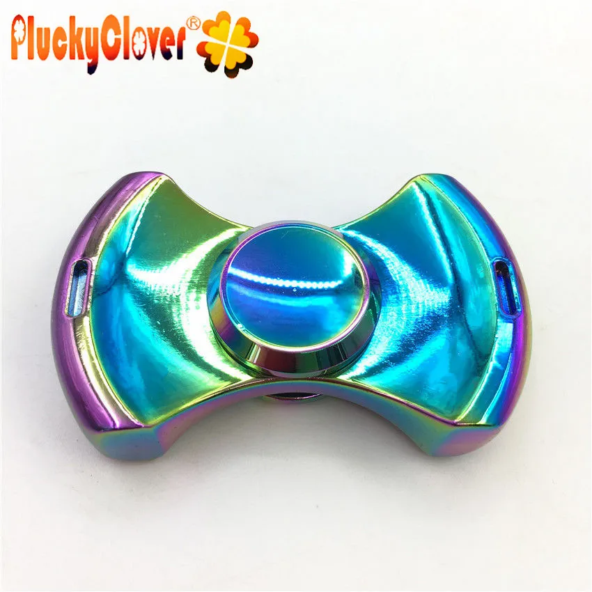 1 шт. Радуга Треугольники вертушка три Спиннер ручной мульти Цвет игрушка Лидер