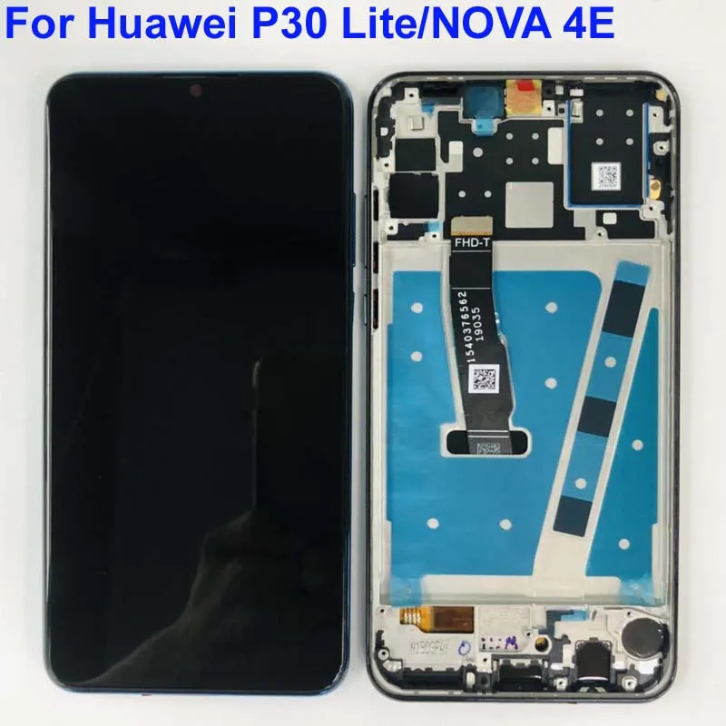 2312*1080 AAA Качество LCD для HUAWEI P30 Lite Lcd экран Nova 4e + рамка MAR LX1M LX2J|Экраны мобильных