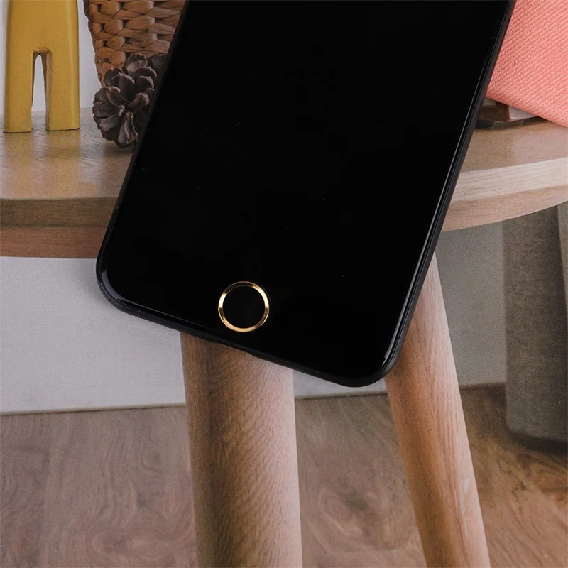 Мультяшные алюминиевые сенсорные наклейки с кнопками Home для iPhone 5S 5C SE 6 6S 7 8 Plus iPad