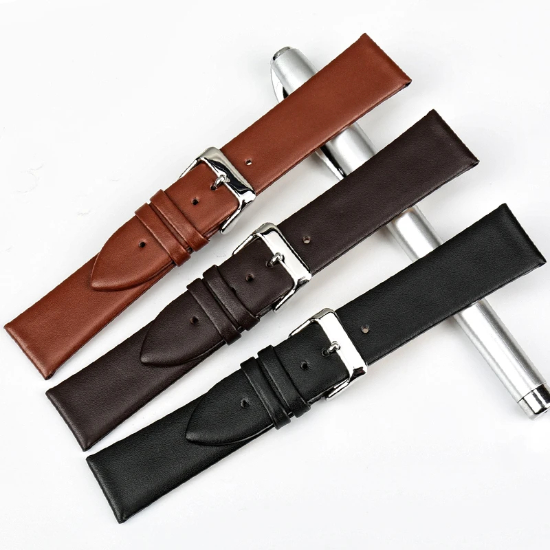 MAIKES Fashion Pink Watch band Women Watch Accessories Real Cow Leather Watch Strap Bracelet Watchbands For DW CK SEIKO CITIZEN