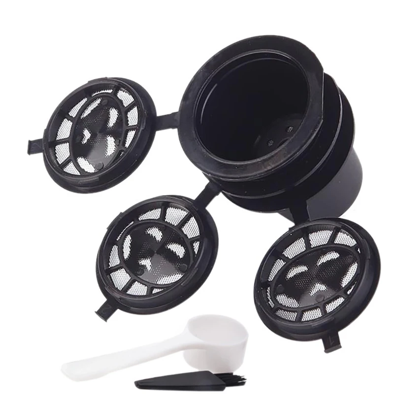 as picture 3 шт./компл. Перезаряжаемые многоразовые Pod кофейная капсула Nespresso фильтр кухонные фильтры Кофе фильтр - Цвет: as picture