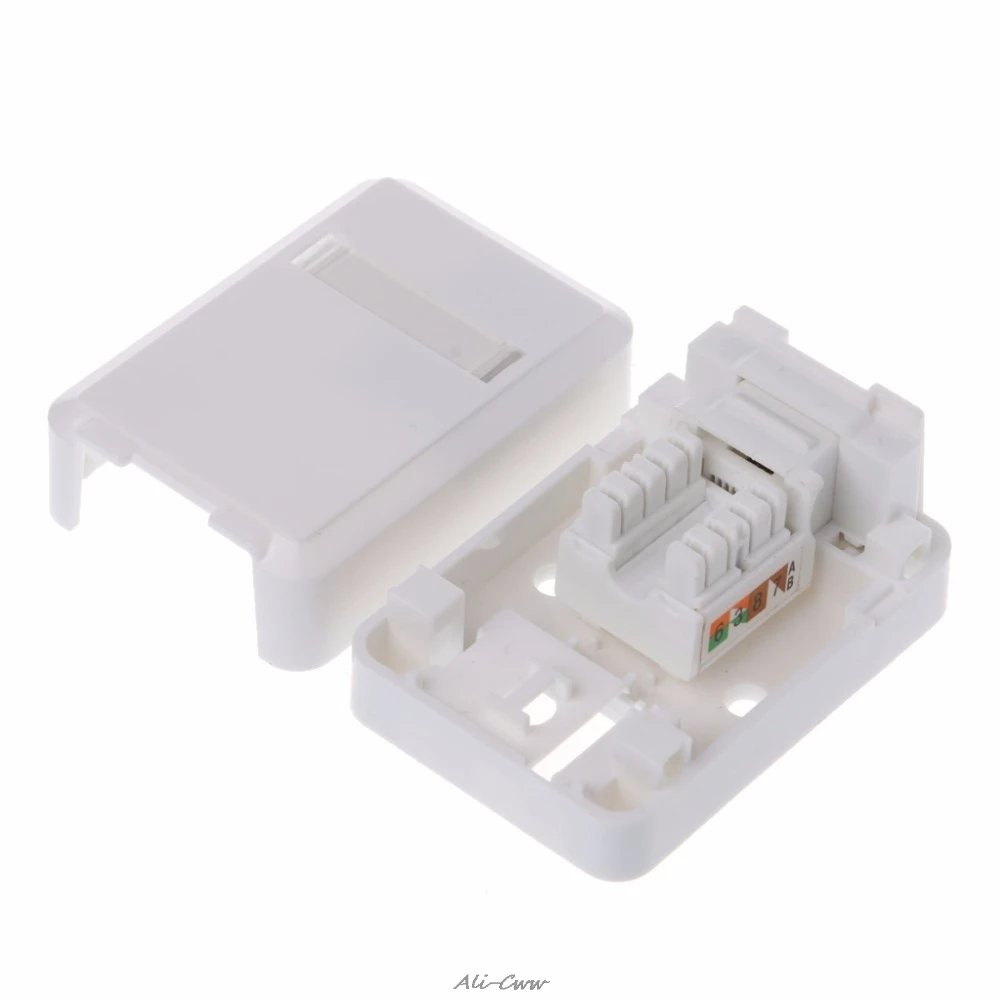Коробка RJ с модулем Cat6 настольная коробка панель одним портом для RJ45 RJ11 сетевой