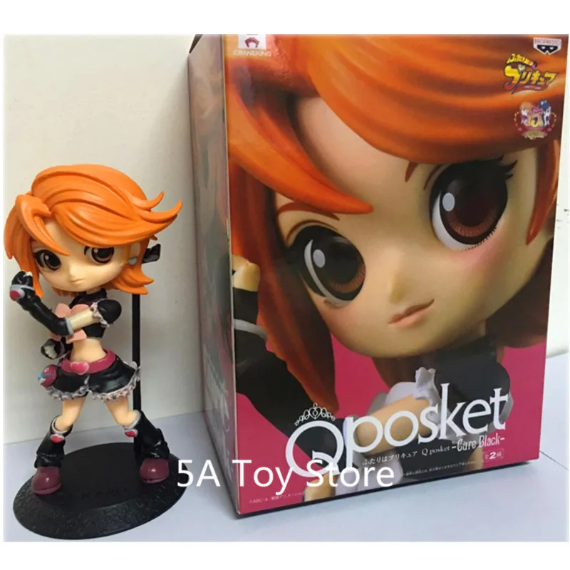 Аниме Фигурка Q Posket мультфильм Pretty Cure черный ПВХ фигурка модель игрушки Retial Box 14