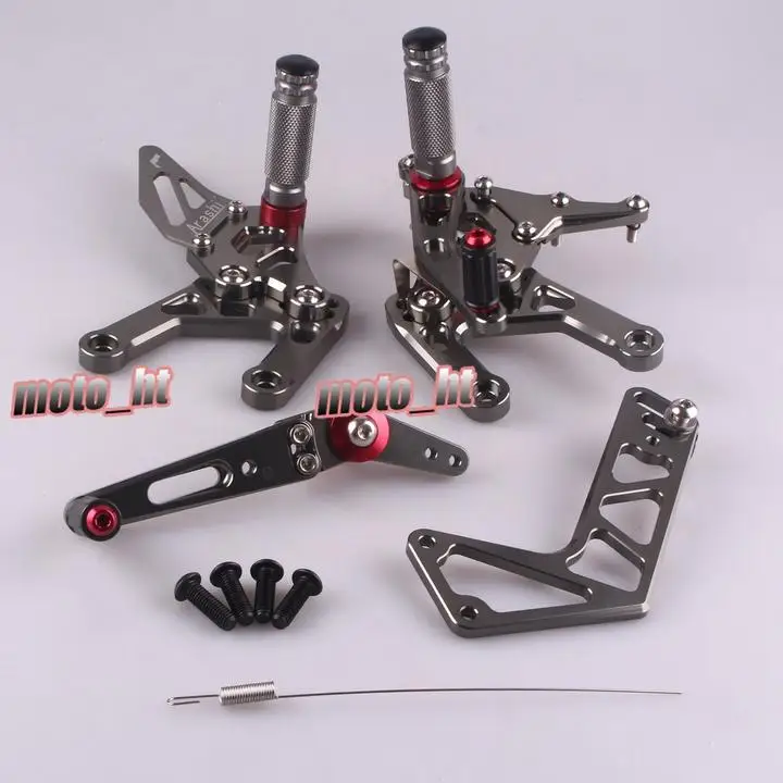 

For Yamaha YZF R1 2015 2016 Motorcycle CNC Machined Aluminum Alloy Rearset Foot Pegs Footrest Rear Set Footpegs Rests Kit