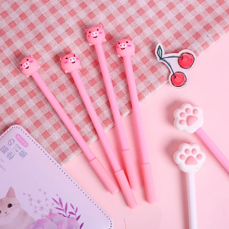 

DUGUO cute stationery Korean stationery cute animal modeling gel pen school supplies black pen kawaii stationery office supplies
