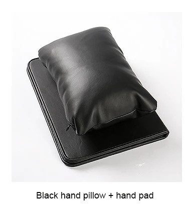 Black Hand Pillow Держатель для ногтей angnya Bee, подушки для рук, мягкая губка для рук из искусственной кожи, Складная портативная и моющаяся подушка для дизайна ногтей - Цвет: Black Hand Pillow