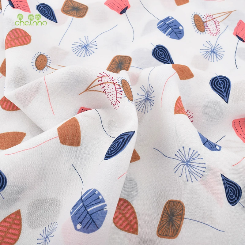 Chainho летняя одежда ткань/цветочный принт/искусственный шелк/юбка/платье/материал