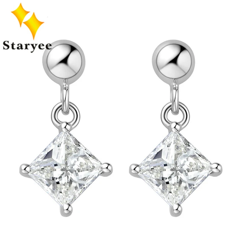 

Серьги женские из белого золота, 18 К, 750 пробы