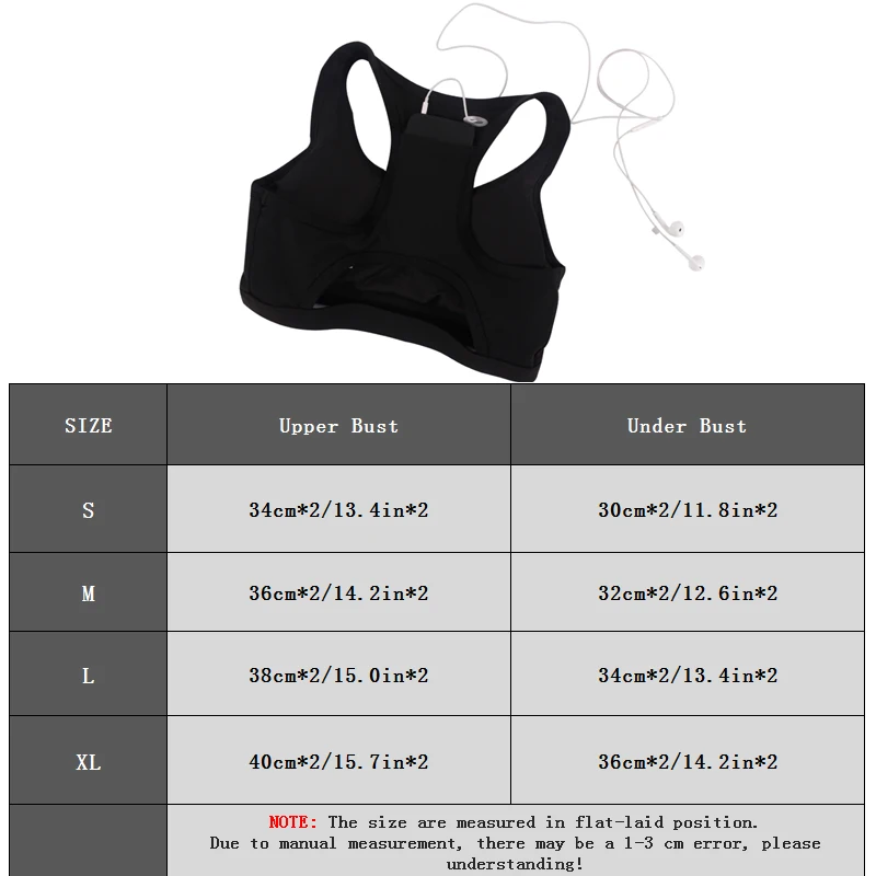 MAIJION женский Ударопрочный Мягкий Спортивный бюстгальтер с задним карманом