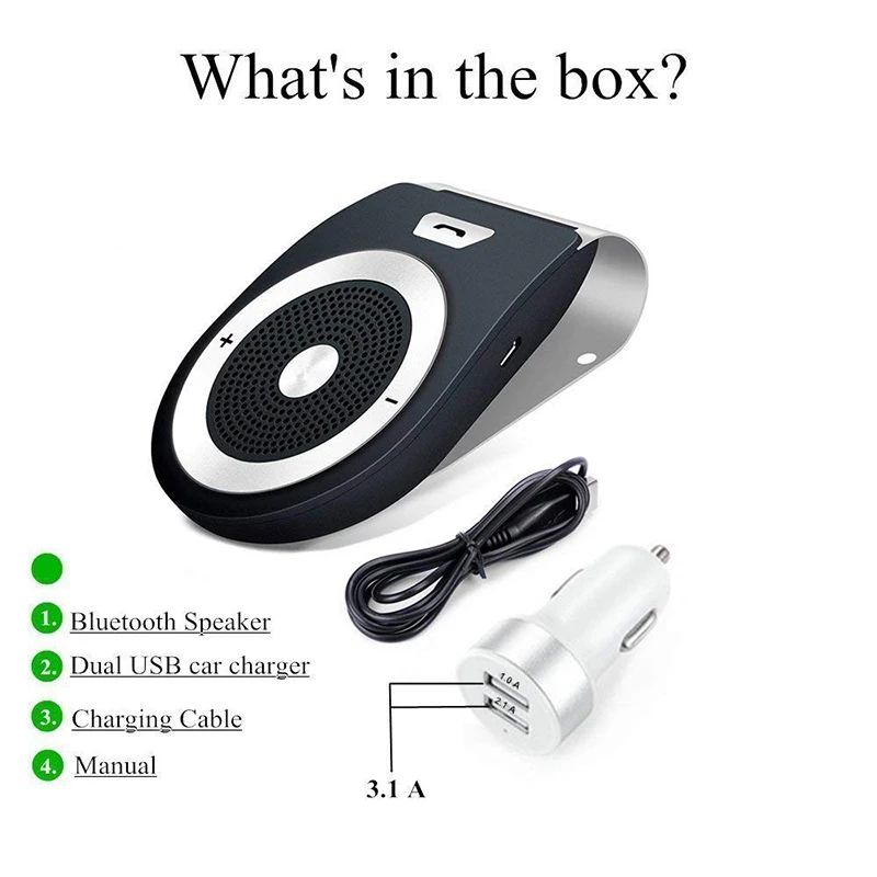 Авто Bluetooth громкая связь беспроводной портативный автомобиль движение ON с HD