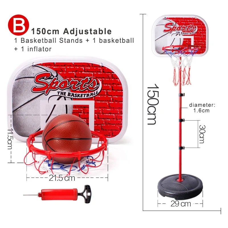 Баскетбольный набор колец регулируемая высота спортивная игра игрушка