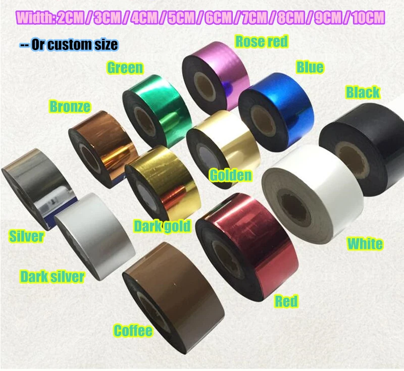 Diy премиум бумага пвх кожа золото горячей штамповки фольга Бронзирующая