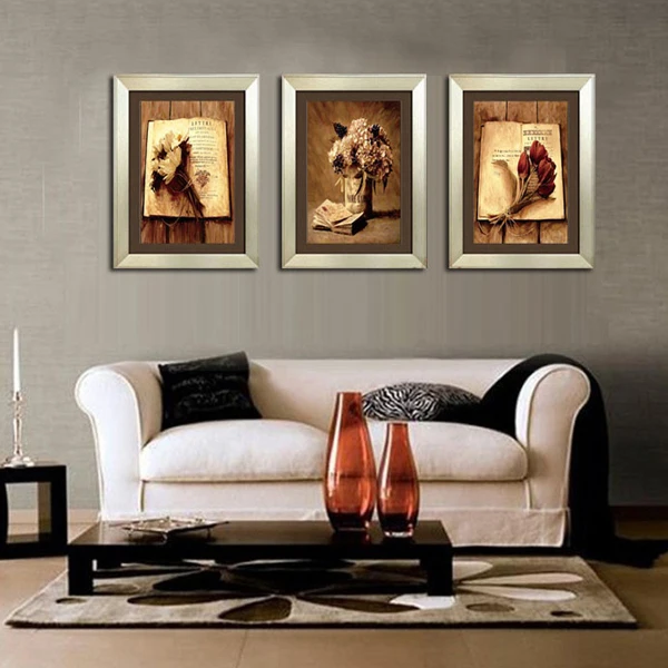 Винтажная ностальгия поэтические изображения цветочный прихожей декоративная