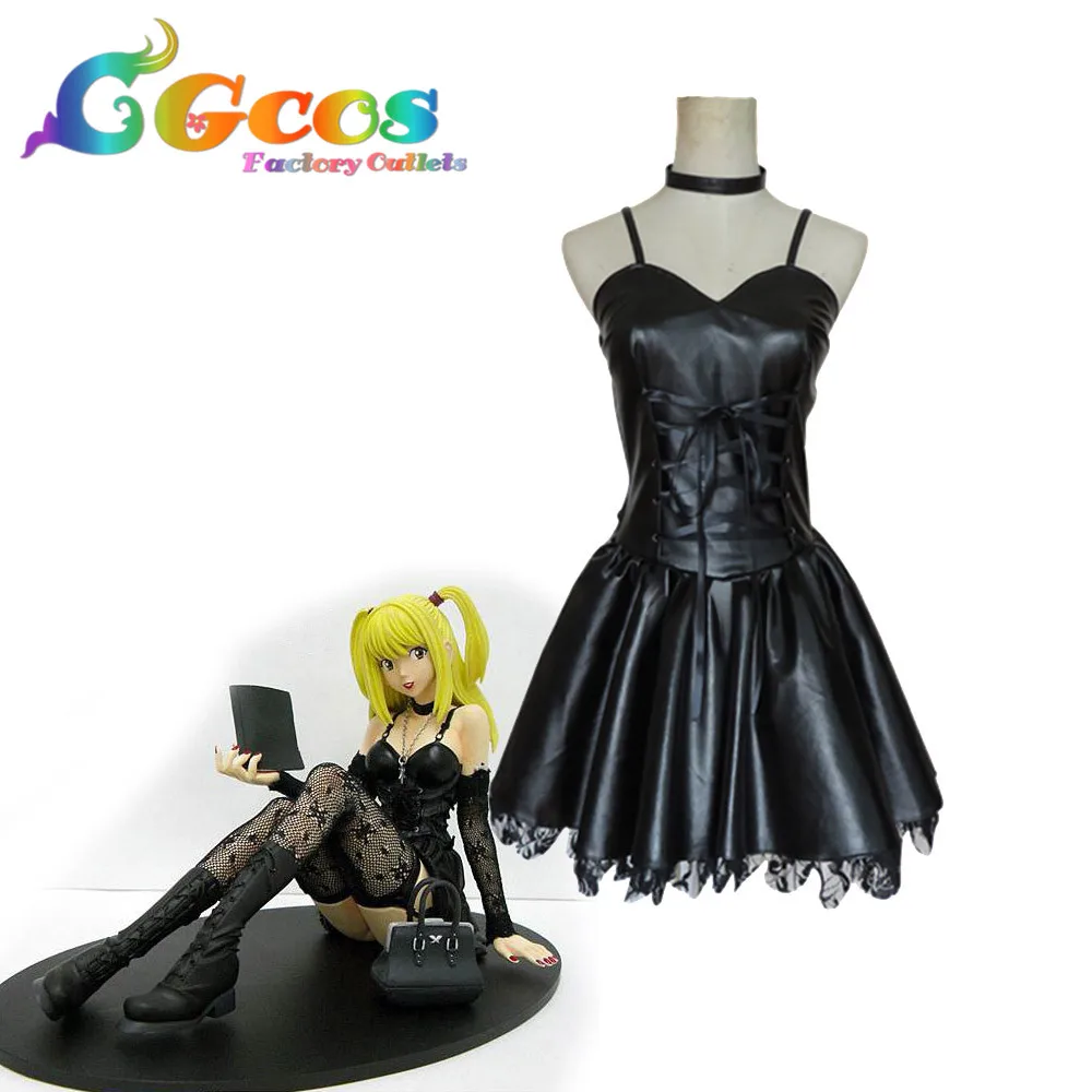 CGCOS Бесплатная доставка карнавальный костюм нота смерти Misa Amane платье из