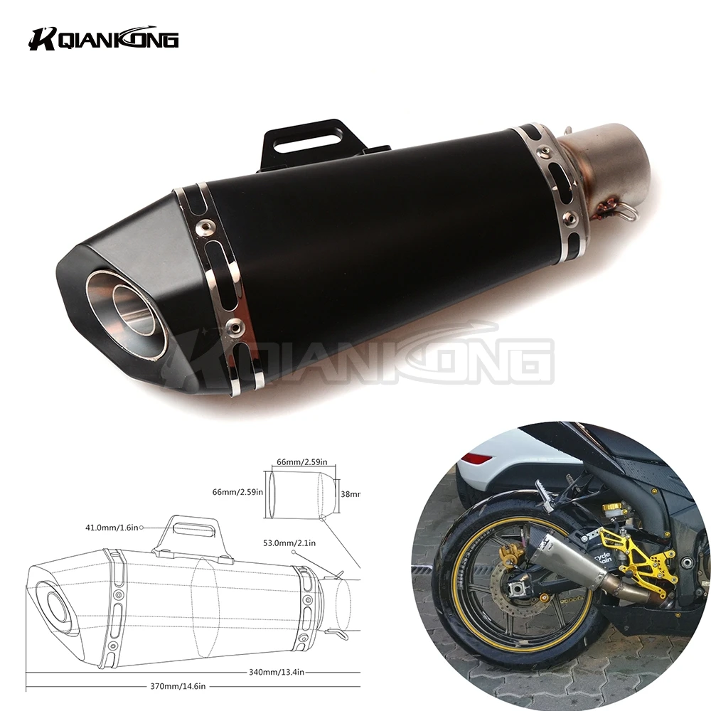 Впуск мотоцикла 51 мм Глушитель Трубы с 61/36 разъем для Honda VFR 750 800 1200 F VFR750 VFR800 VFR1200|51mm