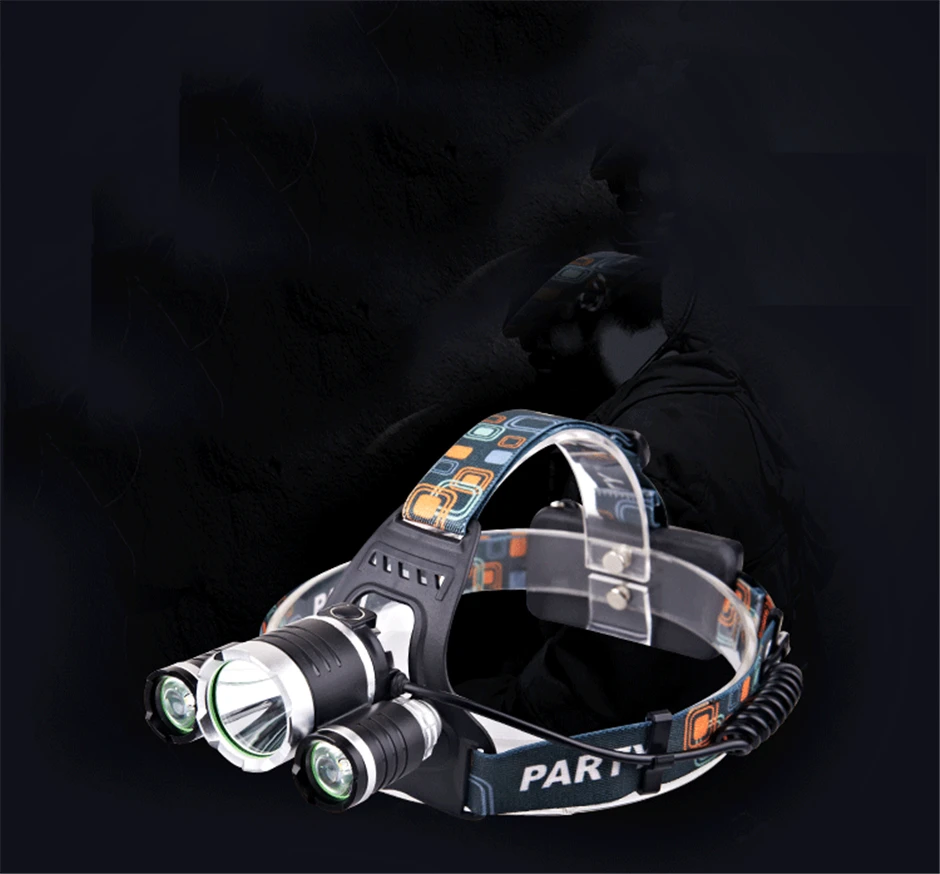 6000lm CREE XML T6 + 2r5 светодиодный фары фара Портативные прожекторы 5 режим Факел EU/US /Car