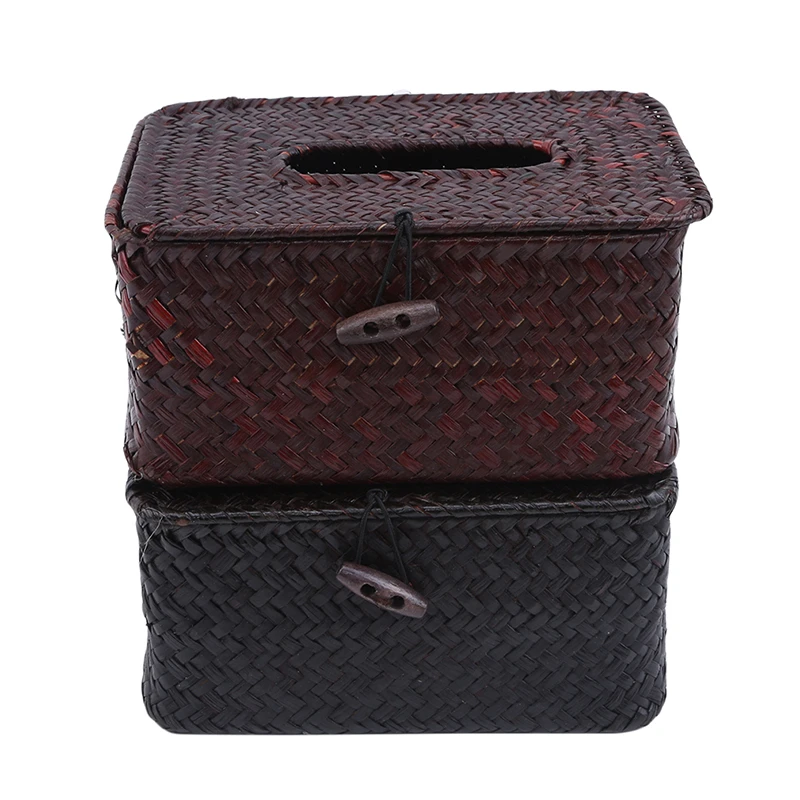Straw Tissue Box Napkin Holder Cover Car Boxes Living Room Creative servilletero | Дом и сад