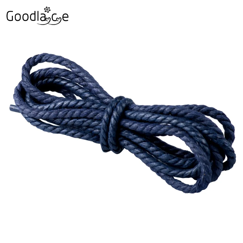 

Hot Sale Round Waxed Shoelaces Wax Cotton Shoe Laces Strings Cords Ropes 60 CM