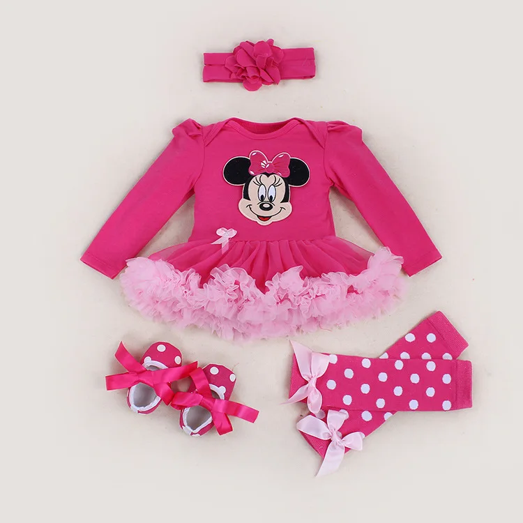 Детские комбинезоны на Рождество костюмы для младенцев 4 предмета комплект