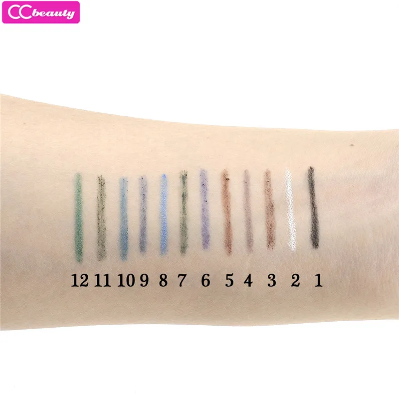 CC Красота оптовая продажа 12 Цвет макияж подводка для глаз Liquid Eye Liner карандашом