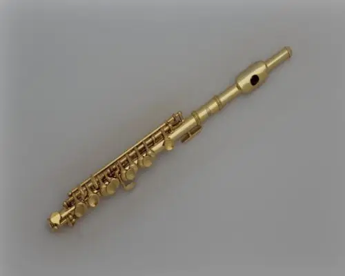

New piccolo c key real gold plated great material #6790