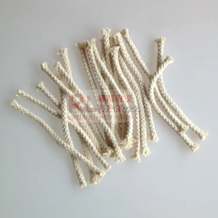 Оптовая продажа 40 шт. фитиль для спиртовой лампы из чистого хлопка 15 см хлопковых