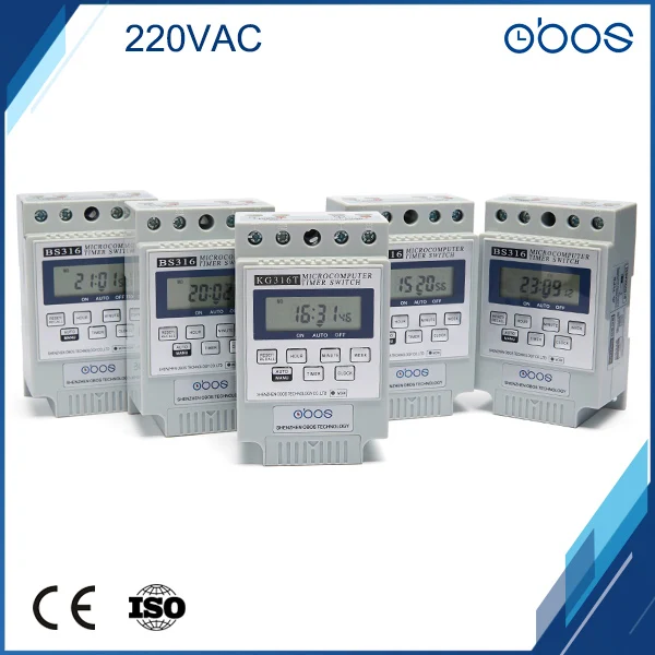 220VAC Обос красивый внешний вид 220V цифровое переключающее реле Таймер белый таймер с 10 раз вкл/выкл в дневное время комплект диапазон 1 мин.-168 H - Цвет: 220VAC