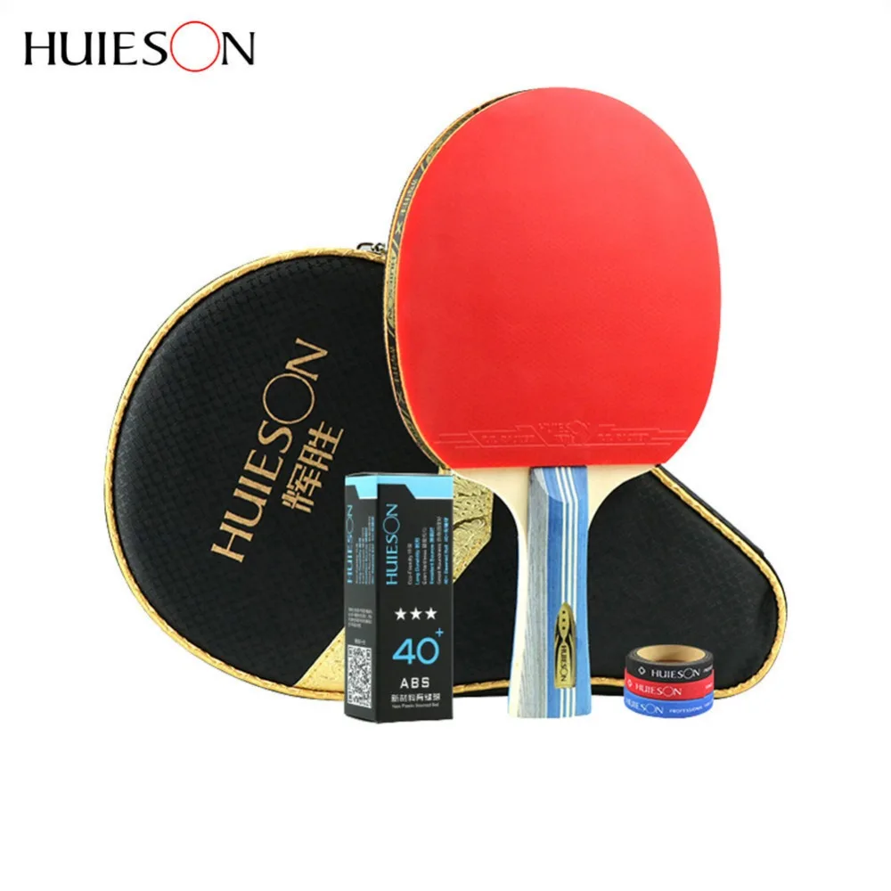 

3 Star Table Tennis Racket Pingpang Set Half-sticky Pimples-in Rubbe Sponge Ping Pong Paddle Bat