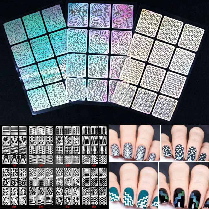 1Pc at Random Color 1 шт. дизайн ногтей штамп изображения пластина трафаретная штамповка шаблон пластины набор инструментов штамп дизайн комплект Новинка - Цвет: 1Pc at Random Color