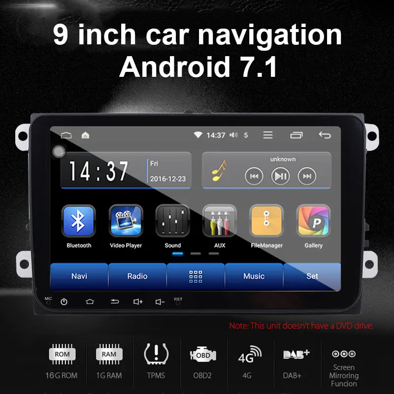 Vehemo FM передача 9 дюймов gps навигатор цифровой автомобильный система навигации