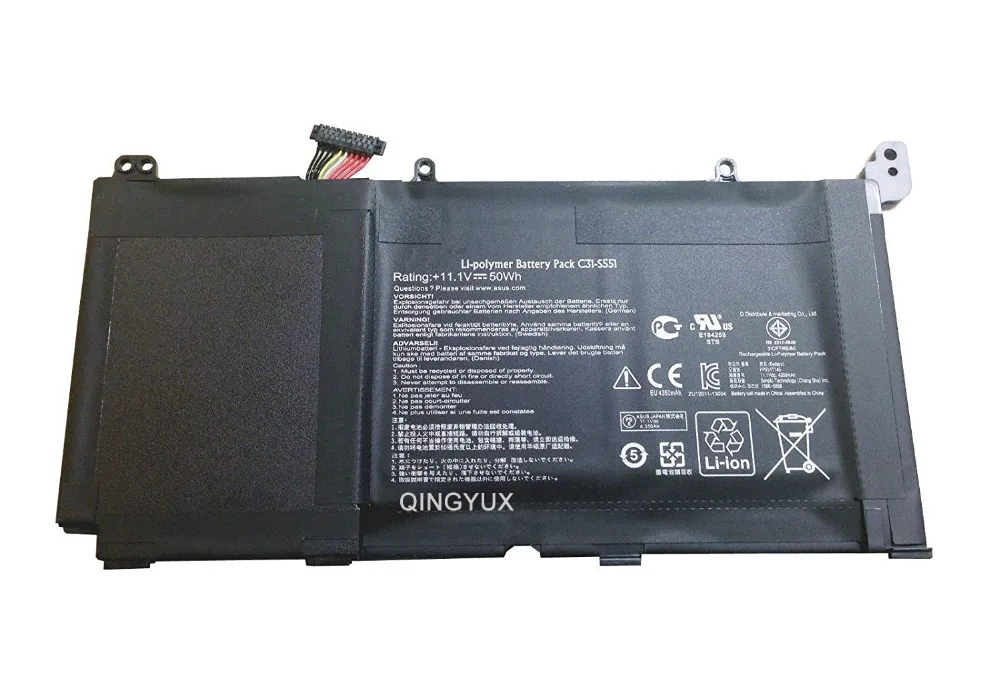 QINGYUX C31-S551 New 11.1V 50Wh Laptop Battery for Asus VivoBook V551L V551LA-DH51T | Batteries