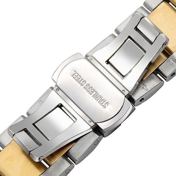 Загнутый ремешок из нержавеющей стали для часов Omega Tissot Longines Mido, ремешок с бабочкой и пряжкой, браслет на запястье 18 20 22 мм