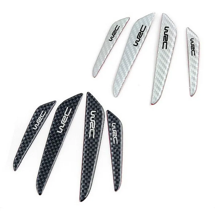 2017 НОВЫЙ Balck Реальные Углеродного Волокна Автомобиля Боковой Край Двери Защитные