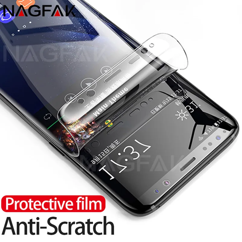 NAGFAK 3D изогнутый протектор экрана для Samsung Galaxy S9 S9Plus S8 S8Plus Note 8 S7 Edge мягкая защитная