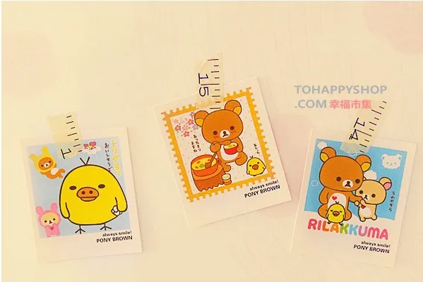 40 шт./лот набор мини открыток с мультяшным медведем открытки благодарностью