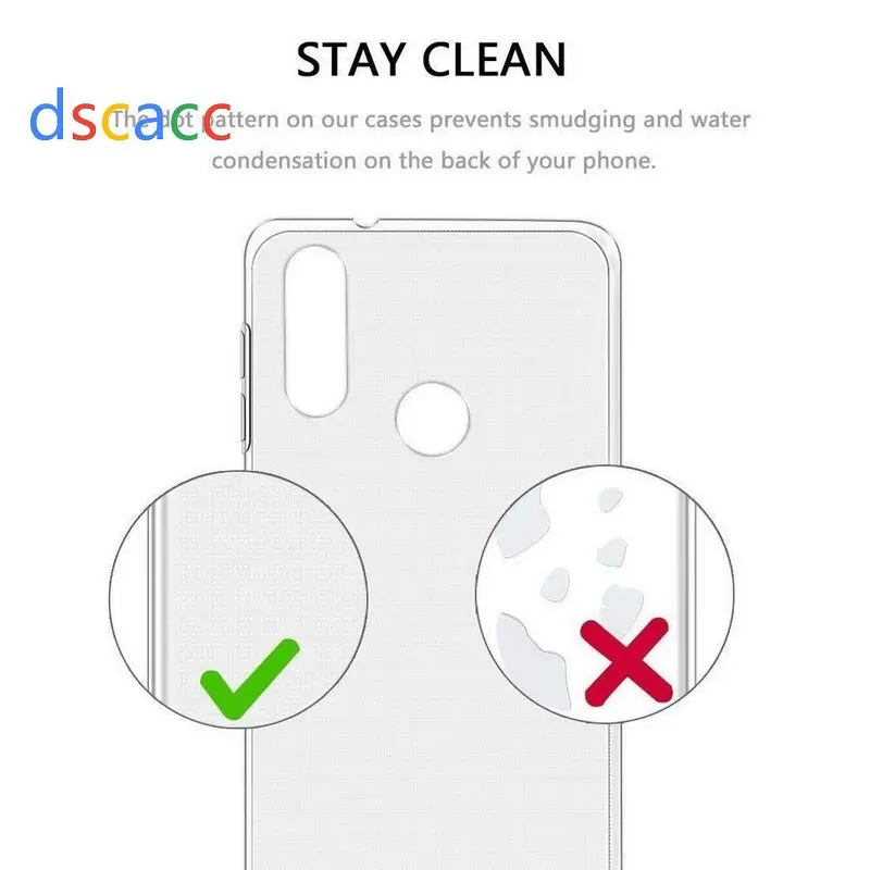 DSCACC Высокое качество ультра тонкий прозрачный ТПУ чехол для huawei Y5 Y6 Y7 Pro Lite P smart Z Y9 prime 100 шт