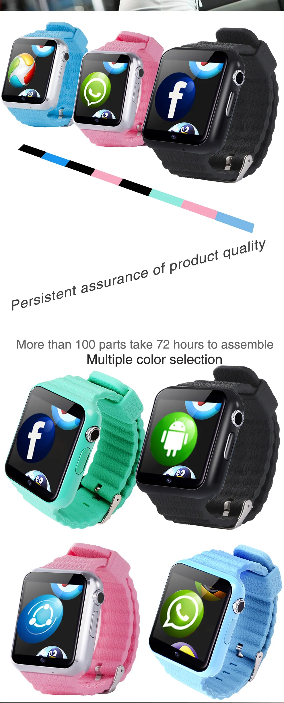 Лучший безопасный анти-потерянный монитор SmartWatch 3g gps умные часы Детские часы с Wi-Fi SOS устройство отслеживания местоположения для детей