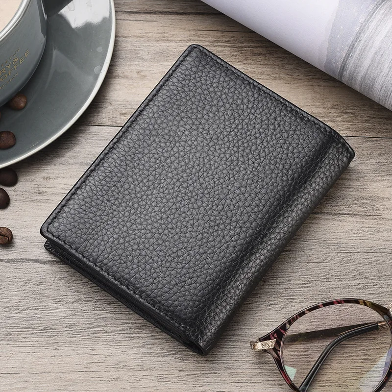 Новинка 2020 короткий бумажник из натуральной кожи отделение для карт и