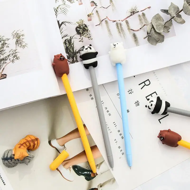 36 шт./лот каваи мультяшная панда симпатичная полярная Ручка гелевая с медведем