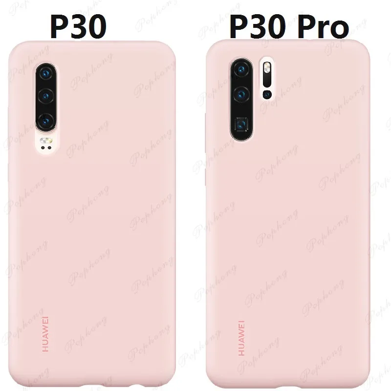 Pink Официальный чехол huawei P30 Pro, мягкий жидкий силиконовый Встроенный чехол из микрофибры для huawei P30, силиконовый защитный чехол - Цвет: Pink