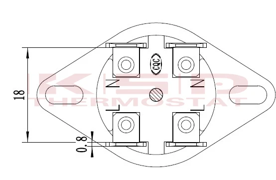 KSD302X 75-85 92 93 95 105C градусов по Цельсию 20A250V 4 футов биполярный температуры переключателя обогреватель Термостат тепловой