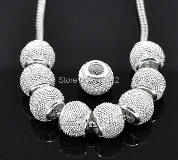 Бесплатная доставка 100 шт посеребренный сетчатый разделитель бисера Подходит