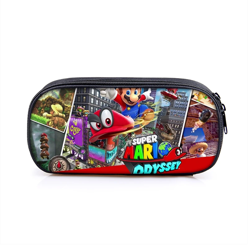 Super Mario Bros Sonic Kids PencilBag, Студенческая сумка для детей, новая милая Высококачественная канцелярская сумка, пенал