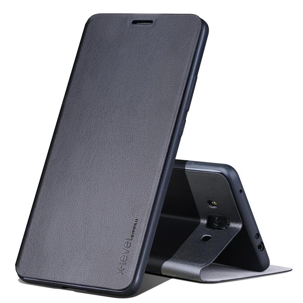 X Level Роскошный ультра тонкий кожаный флип чехол для телефона HUAWEI mate 10 Полная