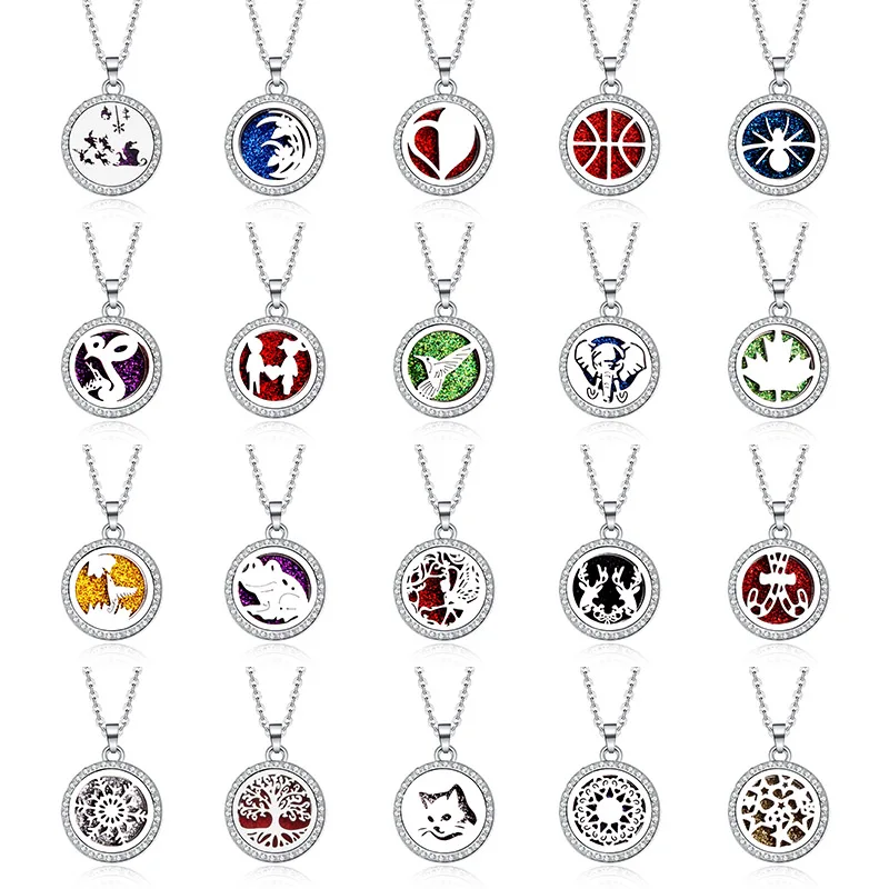 Колибри из нержавеющей стали Кристалл Циркон Арома диффузор ожерелье кулон духи