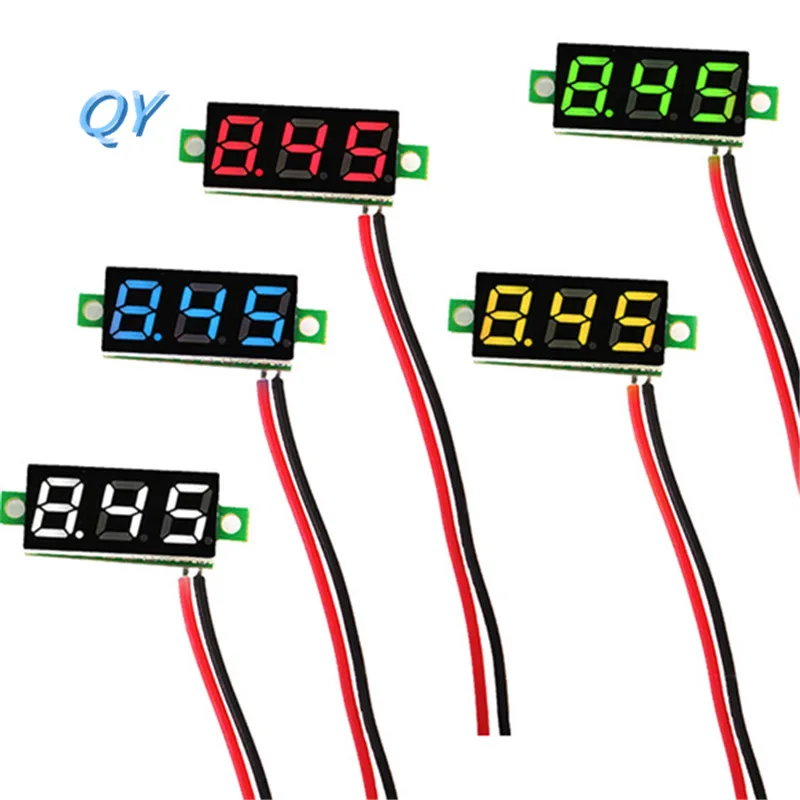 0 28 дюймов синий 2 5 V-30 V Мини цифровой вольтметр Напряжение метр тестер