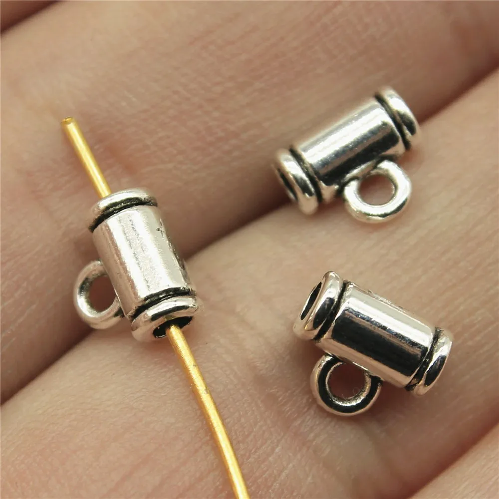 B13761-8x7x4mm 20 шт./лот шармы соединитель Bails бусины античный серебряный цвет Bails бусины Подвески Украшения фурнитура Diy Bails соединитель для бисера - Цвет: B13761-8x7x4mm