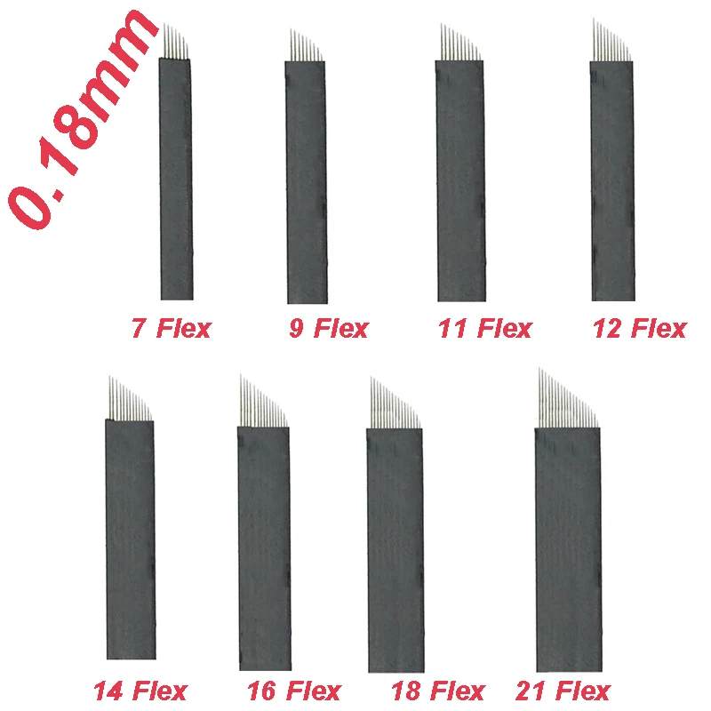 

New 0.18mm Lamina Tebori 7/9/11/12/14/16/18/21 Microblading Pin Tattoo Needles Permanent Makeup Eyebrow Manual Pen Embroidery