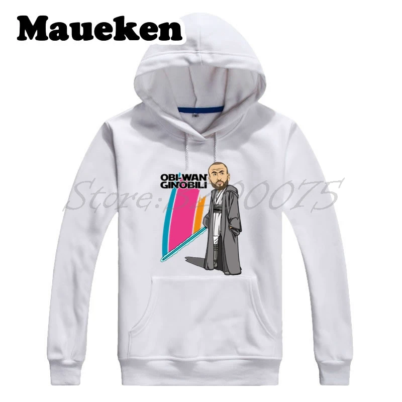 Мужские толстовки с капюшоном Obi Wan Ginobili 20 Manu толстые для фанатов San Antonio подарок на