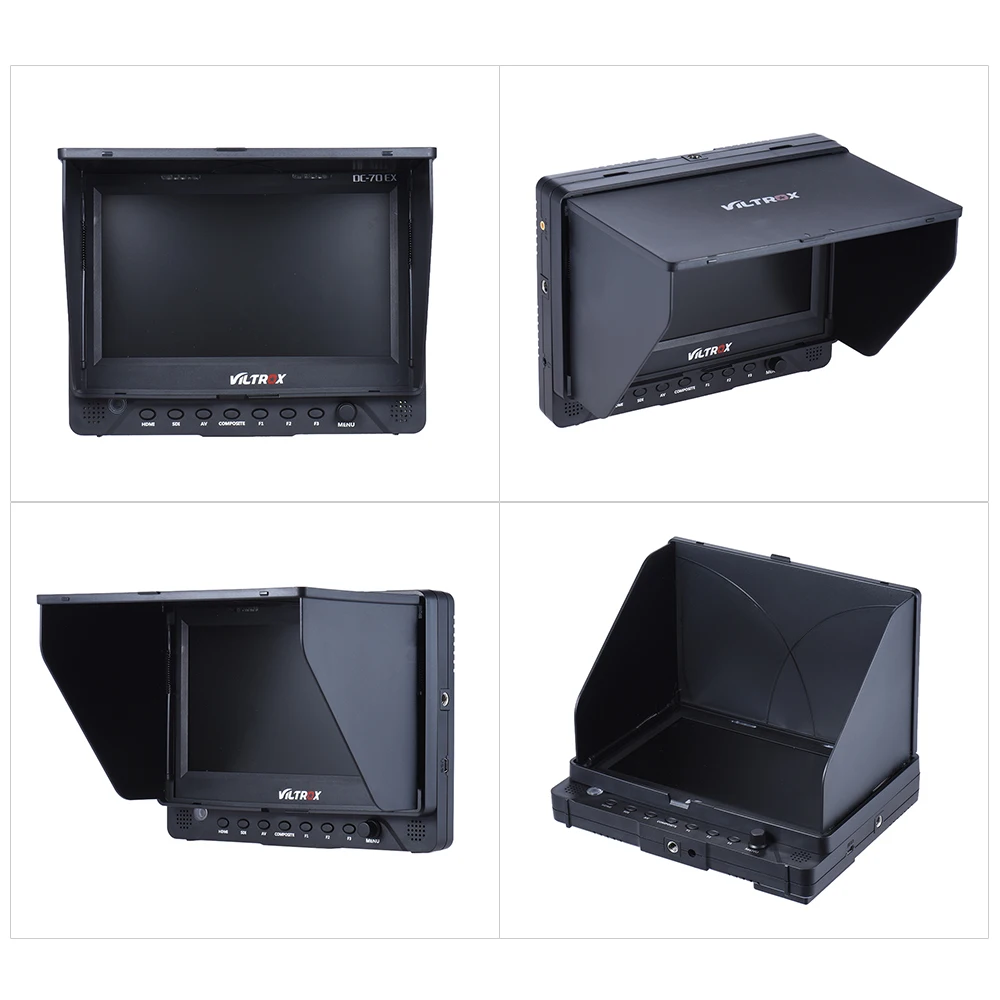 Viltrox DC 70EX 4K Porfessional 7 &quotHD клипса на ЖК камеру видео монитор разрешение 1024*600 для HDMI SDI